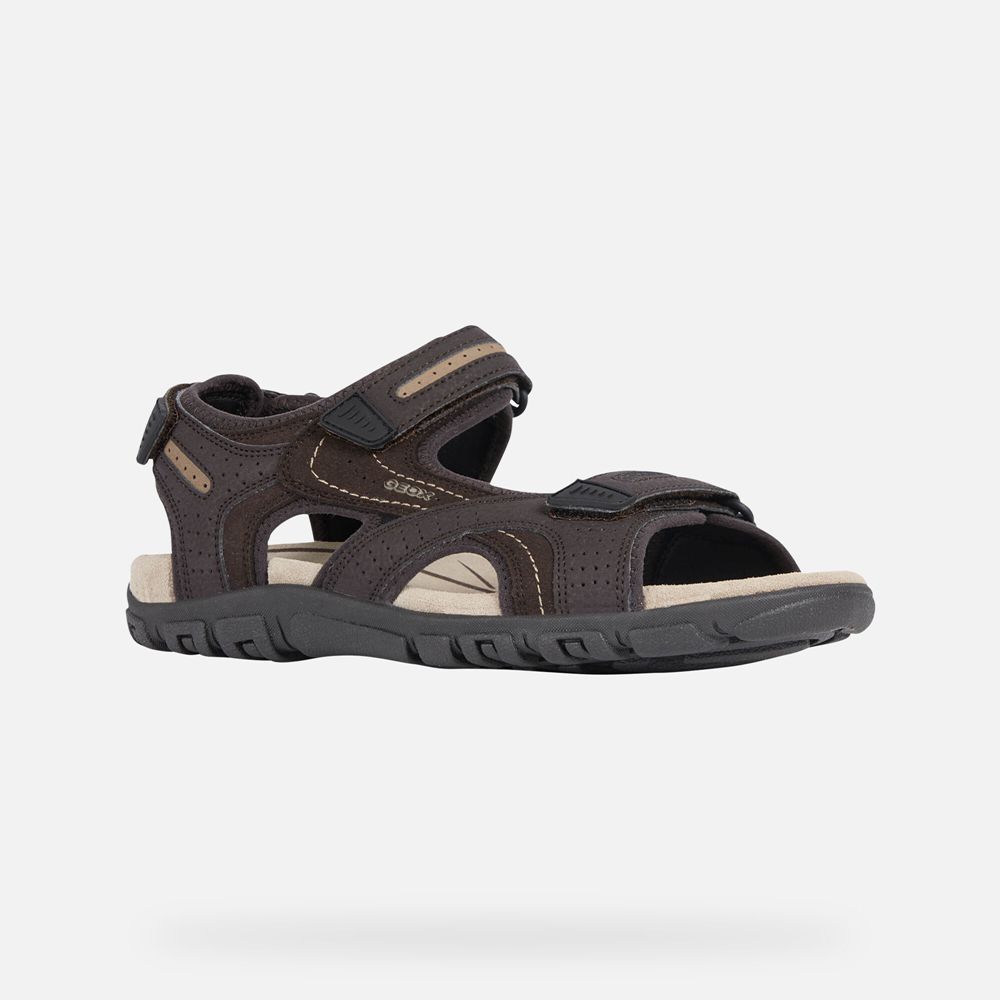 Sandalias Geox Homem Marrom - Strada - EUVIB9284